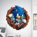 Adesivo Buraco 3D - Sonic