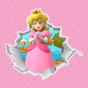 Adesivo Buraco 3D - Princesa Adesivo Vinil   Corte Contorno Depile e Mascara 