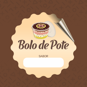 Etiqueta Bolo de Pote      